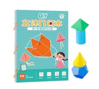 Matériel D'apprentissage De Géométrie,Livre de Géométrie 3D avec Ficelle Tirante | Matériel Pédagogique Pour École À La Maison Et Salle De Classe Pour Élèves