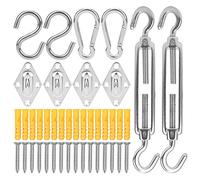 Matériel d'auvent de Bateau en Acier Inoxydable, Boucle en Losange, Crochet à Ressort, Accessoires durables, antirouille, Installation Facile pour voiles d'ombrage, auvents,