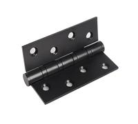 Matériel de charnières résidentielles robustes Charnière pivotante silencieuse en acier inoxydable, épaisse et robuste, for porte de toilette intérieure(Matt black)