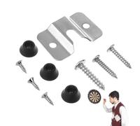 Matériel de montage pour cible de fléchettes - Kit de montage en métal résistant à l'usure pour la plupart des fléchettes suspendues, ensemble de montage stable pour jeux de fléchettes