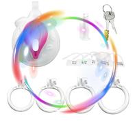 Matériel de résine dur ABS, Cage de protection de la condition physique, Confortable à porter, Facile à porter, Cadeau de couple, Set de couleur de poudre blanche de quatre anneaux interchangeables