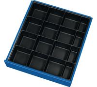 Matériel de subdivision pour tiroirs Hauteur frontale 60-90mm Insert pour petites pièces 16 bacs