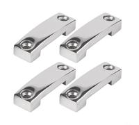 Matériel marin en acier inoxydable - Œillet de sangle supérieure de yacht pour connecteur de montage de pont - Point de fixation de sangle de bateau résistant - Lot de 4 (acier inoxydable 316, 49 x 14