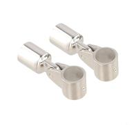 Matériel supérieur en acier inoxydable 316 - Raccord de tube de 5,1 cm pour une utilisation marine, glissières à mâchoire et manchon pour tubes ronds, finition lisse, accessoires de bateau résistants