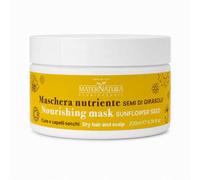 Maternatura, Masque Capillaire Nutritif pour Cheveux Secs aux Graines de Tournesol, Traitement Hydratant, Routine Beauté Bio pour le Cuir Chevelu et les Cheveux Secs, Made in Italy - 200 ml
