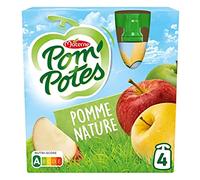 Materne Compotes à Boire, Pomme Nature, 4 x 90g
