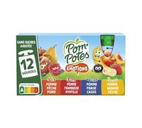 MATERNE - Compotes Multifruites, Texture Fondante Gourmande pour Petits Plaisirs, 12x90g - Lot De 3