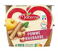 Materne Compotes pomme et poire, sans sucres ajoutés - Les 4 pots de 100g