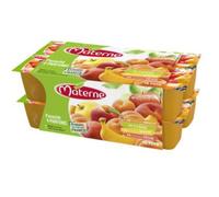 MATERNE Lot de 10 Compotes Panaché Pêche & Pomme - 100G