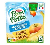 Materne Spécialité de Fruits Pomme et Banane, 4 x 90g