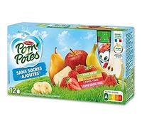 Materne Spécialité de pomme sans sucres ajoutés, 4 assortiments - Les 12 gourdes de 90g