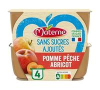 Materne Spécialité Pomme, Pêche et Abricot, 4 x 97g