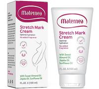 MATERNEA Crème hydratante pour vergetures aux huiles d'amande, de tournesol et de jojoba Sans danger pour la peau et sans parfum 150 ml