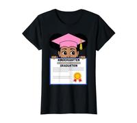 Maternelle obtention du diplôme Noir Fille écolière Tout-Petits Enfants T-Shirt Graphique avec Valeur