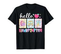 Maternelle Rétro Groovy Back to School First Day Teacher T-Shirt