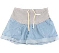 Maternité denim short mince doux respirant à la mode de soutien de la grossesse pour les chiffres d'été bord bleu clair m