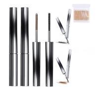 Materricak Iron Wand Mascara, Brushless Metal Wand Mascara, Waterproof Without Smudging Long Washable No Flaking Lasting Extensions Mascaras (MIX)