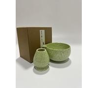 Matesen 2PCS-MT101,2PCS-MT101M Lot de 2 bols à matcha traditionnels avec chawan, support à whisky et bol à matcha