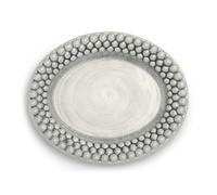 Mateus Plat ovale Bubbles 20 cm Gris