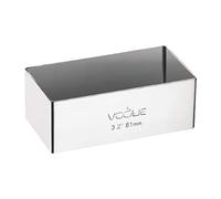 Matfer Mini moule rectangulaire en acier inoxydable 8 x 4 x 3 cm