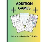 Math Addition Facts Games Workbook Worksheets Game for Kindergarten 1st 2nd 3rd 4th Grade