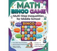 Math Bingo Game: Multi-Step Inequalities for Middle School: Interactive Algebra Practice Through Fun Bingo Games | Build Confidence Solving Multi-Step ... Problem-Solving Skills | Grades 6-8