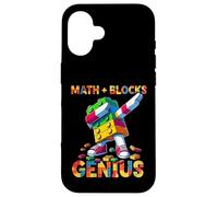 Math Blocks Genius Funny Blocks Bricks Lovers Master Builder Coque pour iPhone 16