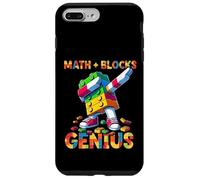 Math Blocks Genius Funny Blocks Bricks Lovers Master Builder Coque pour iPhone 7 Plus/8 Plus