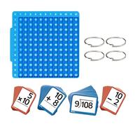 Math Cards - Preschool Toys with Board | Math Flash Card Set for Kids, Educational Kit for Ages 1-6 Boys Girls Home Nursery Classroom School Kindergarten Birthday Travel, 24,2 x 12 x 1,5 cm