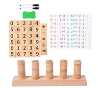 Math Counting Game, Manipulatives Counting Math Puzzle Game, Addition Subtraction Learning Toy for, Fun Educational Toy for Kids 3+ Years Old, Interactive Math Game for Boys and Girls