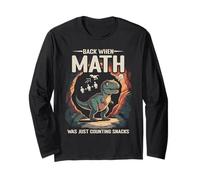 Math Dino Math Professeur d'algèbre Dinosaure Mathématiques Manche Longue