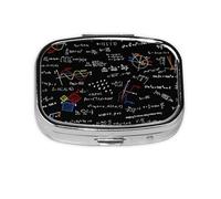 Math Equation Math Formulas Pilulier Méta à 2 Compartiments Boîte à Médicaments Organisateur Portable Rectangulaire Meta Pilulier 447 Compartiments
