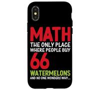 Math est le seul endroit où les gens achètent 66 pastèques sans O. Coque pour iPhone X/XS