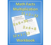 Math Fact Fluency Workbook: multiplication facts practice, multiplication table practice, text preparation, fluency multiplication facts