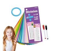 Math Flash Cards - Deck de comptage éducatif, paquet d'étude arithmétique | Ensemble d'outils d'apprentissage interactif, kit de pratique des nombres colorés, ressource en classe pour