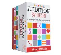 Math for Love Addition by Heart Visual Flash Cards - Un jeu d'apprentissage coloré pour une véritable compréhension des faits mathématiques supplémentaires