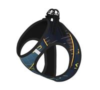 Math Formula Harnais d'été pour chien Imprimé jaune Gilet doux et léger Harnais respirant réfléchissant pour une promenade facile