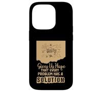 Math Gives Us Hope Problem Solution Inspirational Teacher Coque pour iPhone 14 Pro