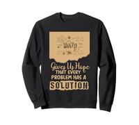 Math Gives Us Hope Problem Solution Inspirational Teacher Sweatshirt