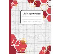 Math Graph Paper Composition Notebook: 4x4 Grid Paper for School, Work, and Design | 110 Pages | Large Format 8.5 x 11 inches (21.59 x 27.94 cm) | Red