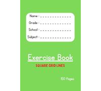 Math Grid Exercise Book: 6x9 Graph Paper with Square Lines,150 pages