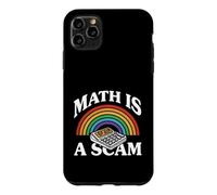 Math is A Scam Retro Rainbow Exploding Calculator Sarcasm Coque pour iPhone 11 Pro Max