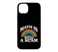 Math is A Scam Retro Rainbow Exploding Calculator Sarcasm Coque pour iPhone 14 Plus