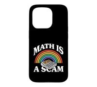 Math is A Scam Retro Rainbow Exploding Calculator Sarcasm Coque pour iPhone 15 Pro