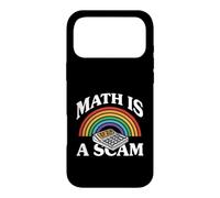 Math is A Scam Retro Rainbow Exploding Calculator Sarcasm Coque pour iPhone 17 Pro Max