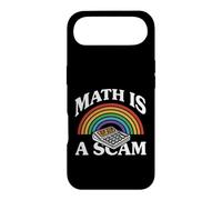 Math is A Scam Retro Rainbow Exploding Calculator Sarcasm Coque pour iPhone Air