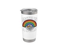 Math Is A Scam Retro Rainbow Exploding Calculator Sarcasm Gobelet isotherme en acier inoxydable double paroi