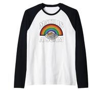 Math is A Scam Retro Rainbow Exploding Calculator Sarcasm Manche Raglan