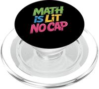 Math is Lit No Cap - Algèbre Math Fun Math Teacher & Student Maths PopSockets PopGrip pour MagSafe