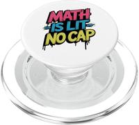 Math is Lit No Cap - Mathématiques Fun Teacher & Student PopSockets PopGrip pour MagSafe